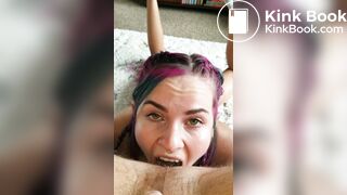 Cute Girl Eats Masters Shit