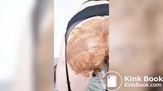 Shitty ball and dildo play