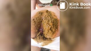 latina white panty poo on balcony