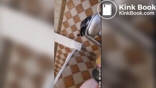 Slut Shits in slaves mouth