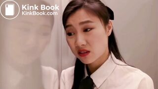 Constipated woman scene