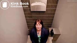 Constipated woman scene