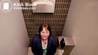 Constipated woman scene