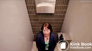 Constipated woman scene