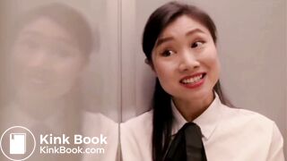 Constipated woman scene