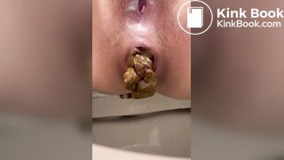 super hot girl frontal hard poop