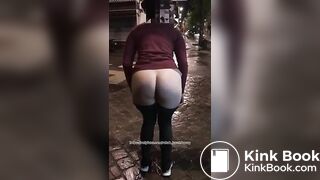 Drunk girl public liquid wet fart shit..