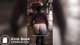 Drunk girl public liquid wet fart shit..