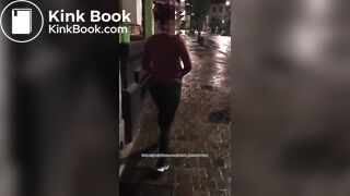 Drunk girl public liquid wet fart shit..