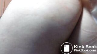 BBW shits on her bed and cleans up