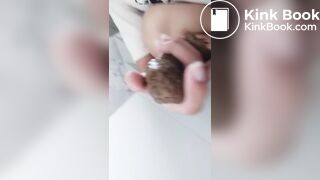 20241117 smelling my beautiful turd