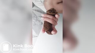 20241117 smelling my beautiful turd