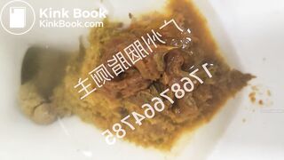 Girl FILLS the toilet!