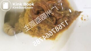 Girl FILLS the toilet!