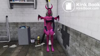 ... takes a dump in a dirty bathroom