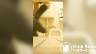 Japanese student girl poops