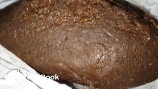 Huge pantyhose poop in maid outfit