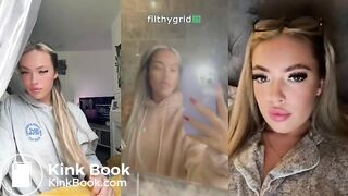 Blonde influencer toilet poop