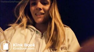 One of my favorite scat girl shitting outside