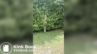 Fishnet scat outdoors