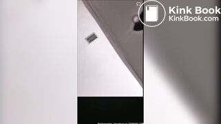Ebony girl pooping on bucket
