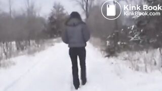 Just a poo in the snow..