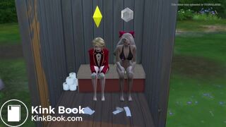 Charlie and Vaggie take a dump in a outhouse