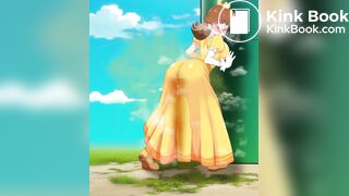 Girl scat in skirt