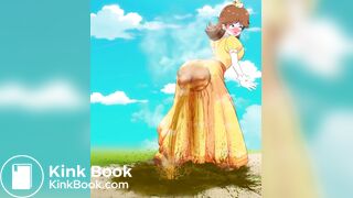 Girl scat in skirt