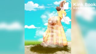 Girl scat in skirt
