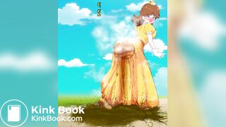 Girl scat in skirt