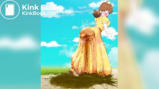 Girl scat in skirt