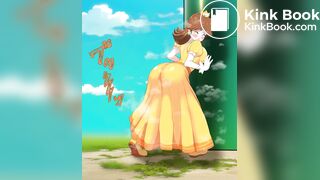 Girl scat in skirt