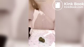 Asian Model Bathroom Poop