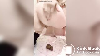 Asian Model Bathroom Poop