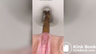 nice long turd from college girl