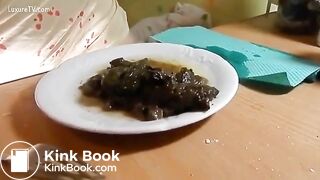 And yet another scat lady consuming her feces..