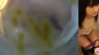 Japanese beauty enema diarrhea