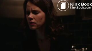 Dr Rose Cotter using the bathroom at a party