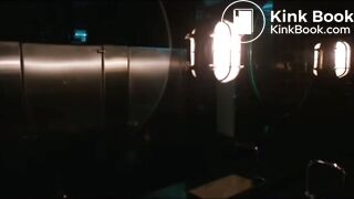 Dr Rose Cotter using the bathroom at a party