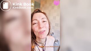 Huge thick constipated shit in bubbly sink