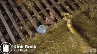 Stationed in the cowshed - german girl in cowshit