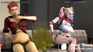 Harley and Ivy's Pizza Binge