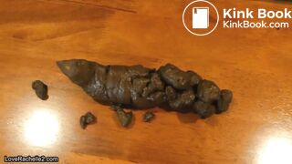 Big ass girl farts and shits