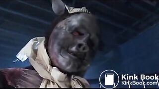 Japanese superheroine enema