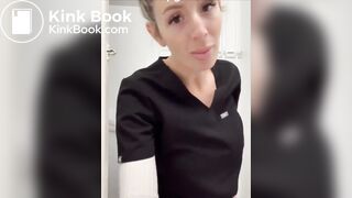 Sexy woman has diarrhea on return