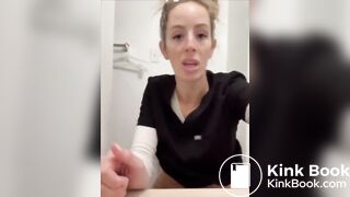 Sexy woman has diarrhea on return
