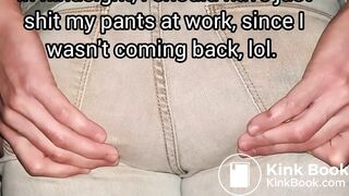 Sloppy Gray Jeans Poop