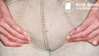 Sloppy Gray Jeans Poop