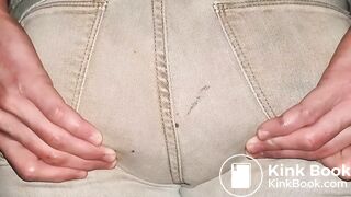 Sloppy Gray Jeans Poop